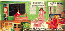 Barbies School House With Skipper and Skooter From The 1960s