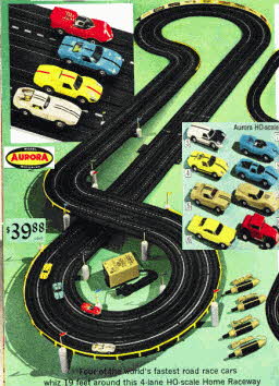 Aurora Car Racing Set From The 1960s