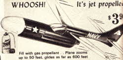 Jet Gas Propelled Jet Plane From The 1960s