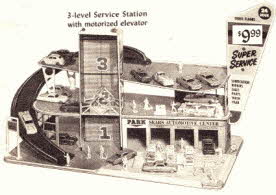 Auto Service Station Model From The 1960s