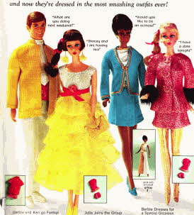 Barbie and Ken Dressed Up for a night out From The 1960s