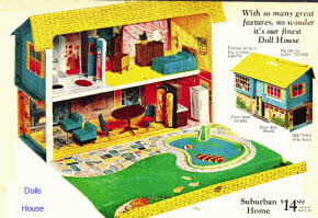 1960s Suburban Dolls House From The 1960s
