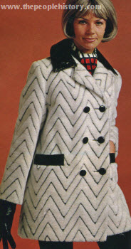 Chevron Pile Pant Coat 1970