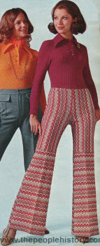 Jacquard Pattern Pants 1972