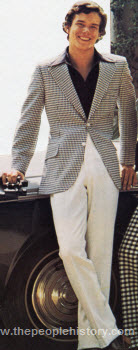 Checked Sport Coat and Polyester Slacks 1973