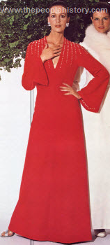 Pauline Trigere Holiday Gown 1974