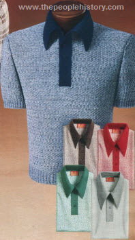 Heather Tone Knit Shirts 1975