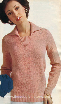 Nubby Texture Pullover 1975