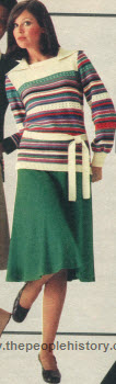 Knit Skirt and Pullover 1976