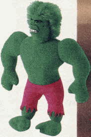 Incredible Hulk Cuddly Plush From The 1980s