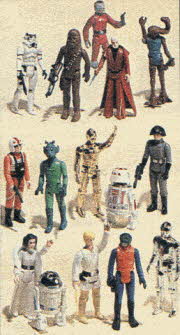 Star Wars Figure Set From The 1980s