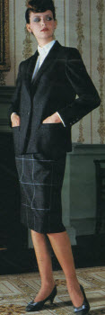 1983 Gray Flannel Blazer and Skirt