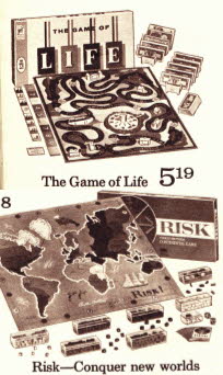 Board Games Inc Game of Life and Game of Risk from the 70's