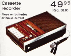 Portable Cassette Recorder From The 1970s