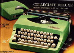 1970 Early 70s Back To College Portable Typewriter