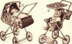 Dolls Stroller and Doll Carriage From The 1970s