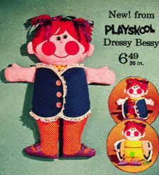 Playschool 20 inch doll Dressy Bessy  From The 1970s