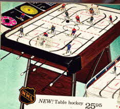 NHL Table Hockey depicting the top teams in 1971 