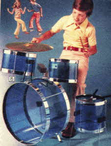 8 piece Drum Kit for boys From The 1970s