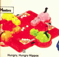 Hungry Hungry Hippos Game  From The 1970s