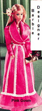 Barbie Designer Pink Gown From the 1970s