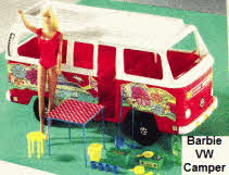 1970's Barbie VW Camper with accessories