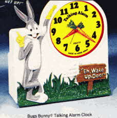 1970s Bugs Bunny Talking Alarm Clock 