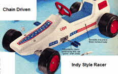 Pedal Chain Driven Indy Racing Car from the 70's 