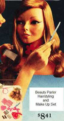 70's Beauty Parlor Hairstyling and Make Up Set
