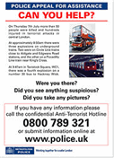 London Bombings Appeal Poster