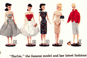 New Exiting Barbie Fashion Dolls Launched in March 1959 