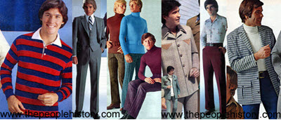 Examples of Men's Fashions from the 70's