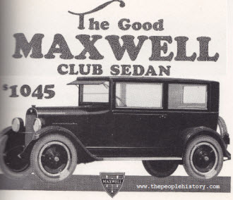 1923 Maxwell Club Sedan 