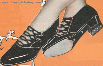Two Button Cut-Out Shoe 1928