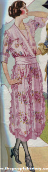 Pink Organdie Dress 1922