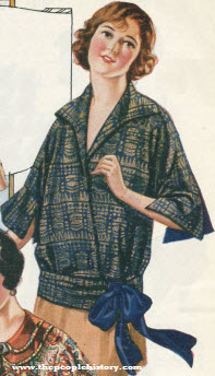 Printed Silk Pongee Shirt 1923