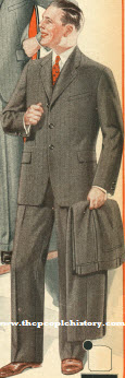 Striped Brown Suit 1925