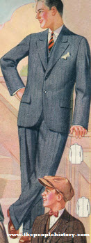 Blue Wool Cassimere Suit 1926