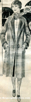 Tweed Colossal Plaid Coat 1926