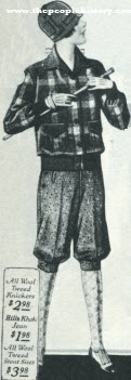 Plaid Jacket and Tweed Knickers 1927