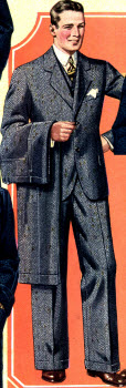 Tweed Two Pant Suit 1928