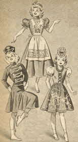 Costumes for Girls From The 1950s