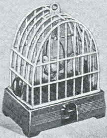 Tweedie Singing Bird in Cage From The 1950s