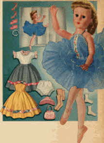 Walking Ballerina with Wardrobe and Case From The 1950s