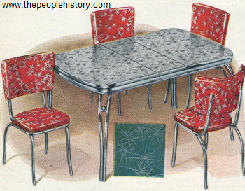 1952 Starburst Plastic Table Set