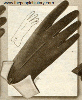 Contrasting Convertible Cuff Glove 1952