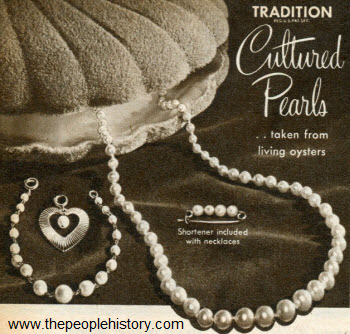 Cultured Pearl Jewelry 1952