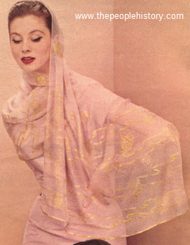 Sari Style Scarf 1956