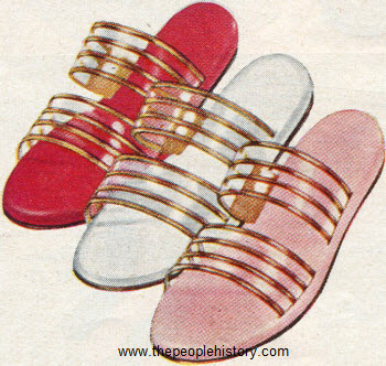 Vinylite Sandals 1956