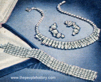 Rhinestone Jewelry Set 1957